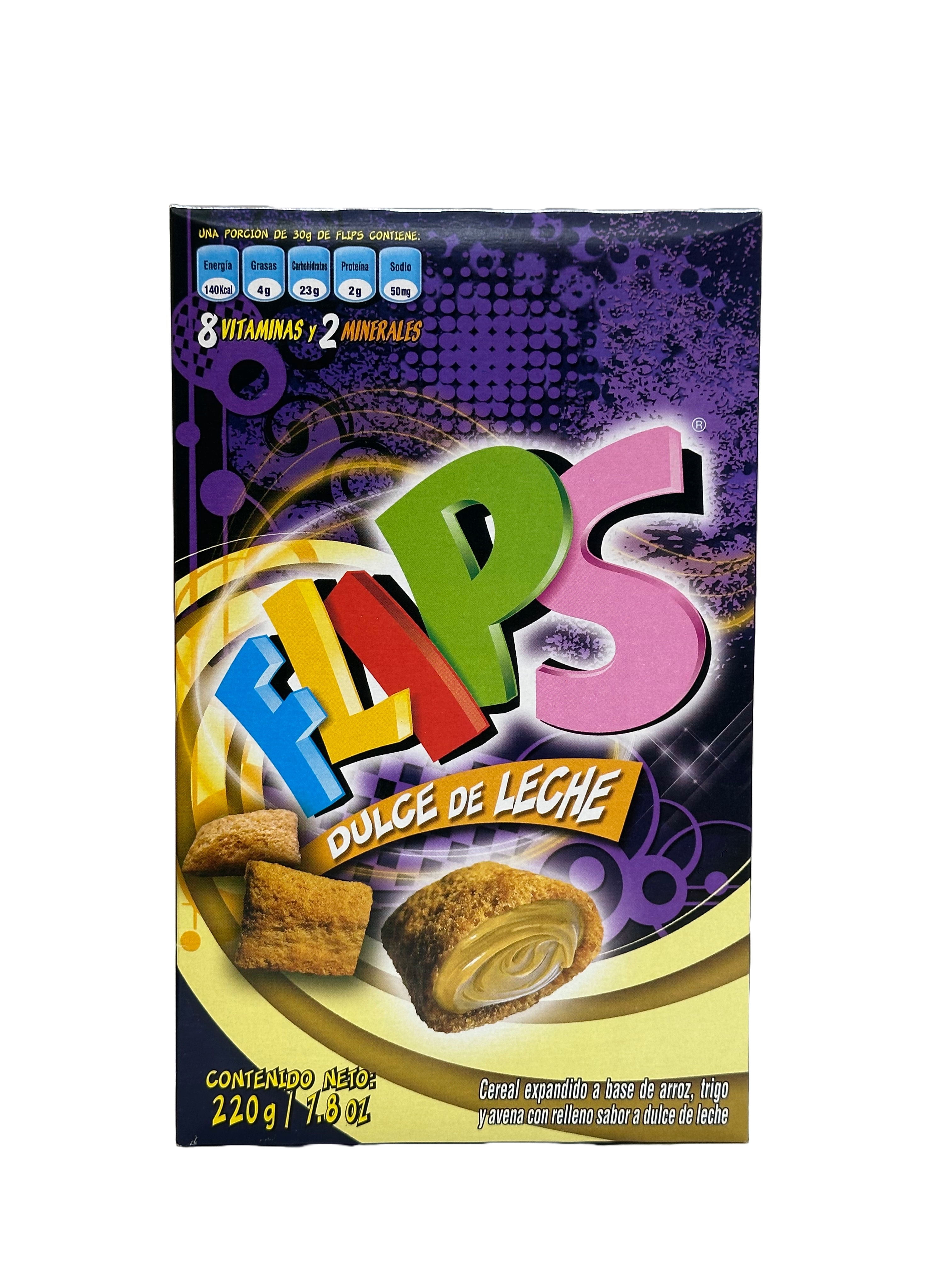 Flips 220g – Cereali Venezolani Mais e Dulce de Leche Formato Grande